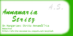 annamaria stritz business card